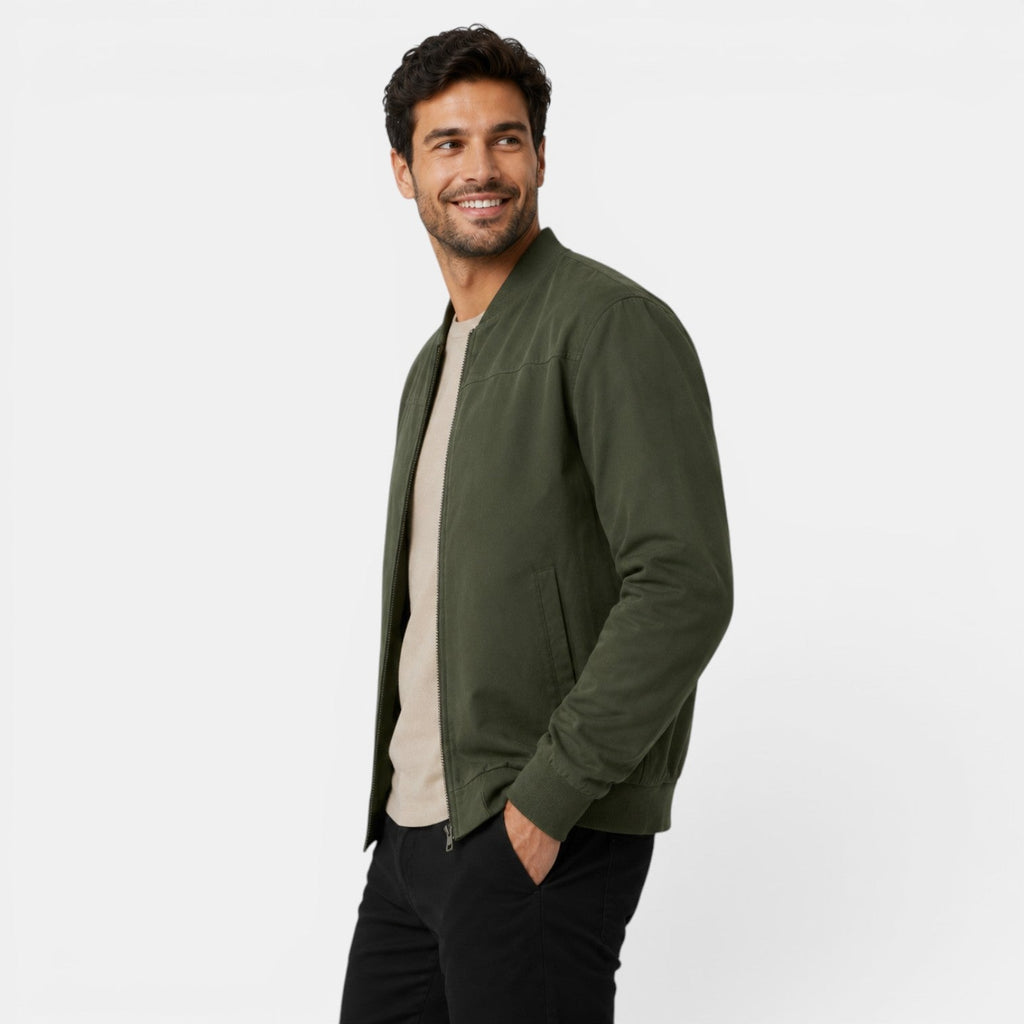 Sandro Lightweight Bomber Jacket – Everyday Casual Zip-Up Outerwear