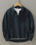 Elliot Kyoto Collar Shirt – Sleek Resort Shirt in Fresh Cotton-Linen Blend