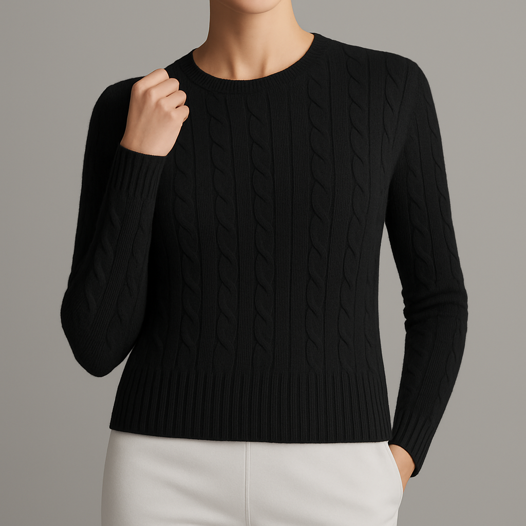 Bettina Women's Ultra-Soft Cotton Knit Sweater with Handstitched Lining