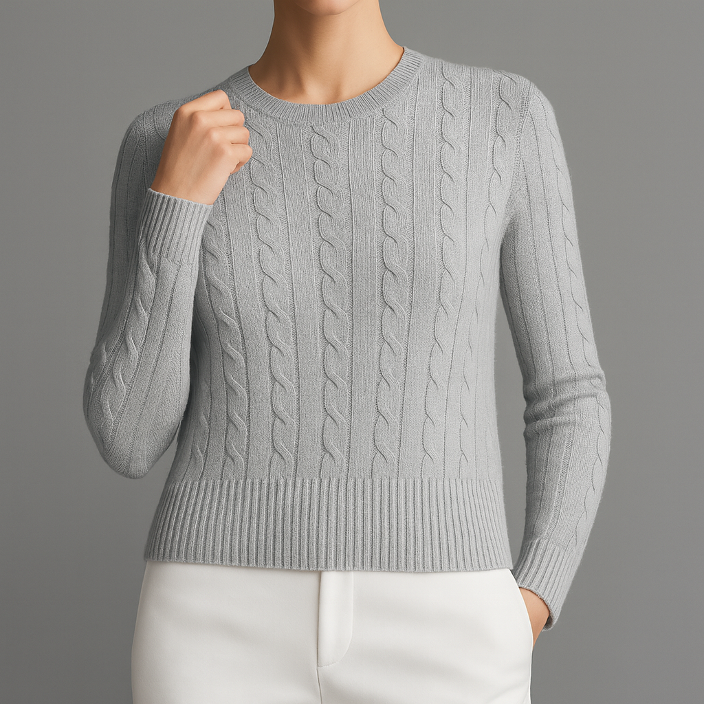 Bettina Women's Ultra-Soft Cotton Knit Sweater with Handstitched Lining