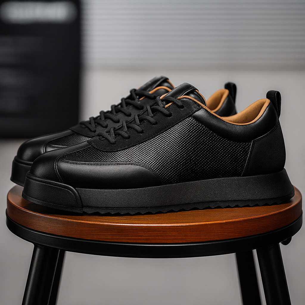 Callum Men's Leather Sneakers – Enhanced Support and Superior Daily Comfort