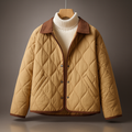 Elara Women's Lightweight Quilted Jacket with Button-Up Front – Soft Cotton-Nylon Shell