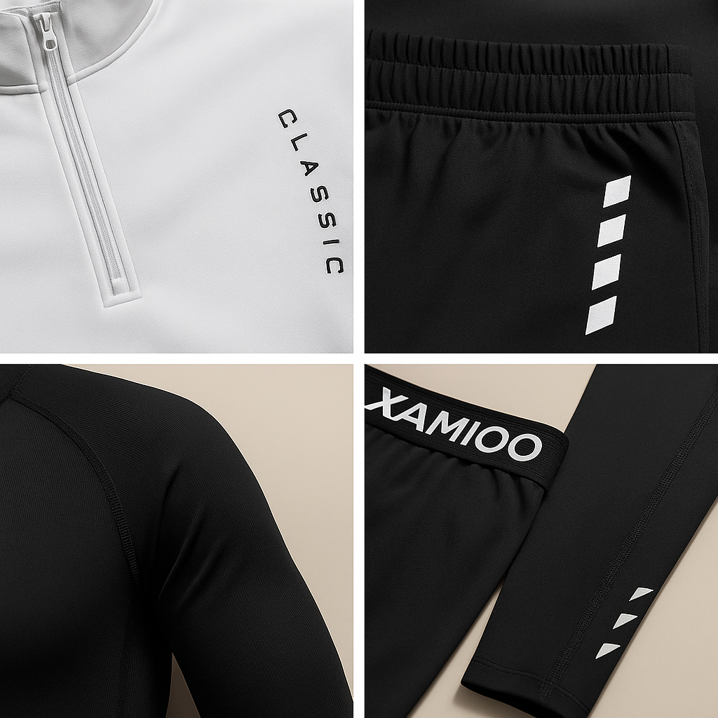 Darius Men's Lightweight Stretch Tracksuit Set with Compression Layers