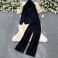 Seraphina Hooded Loungewear Set – Relaxed Wide-Leg Comfort Style