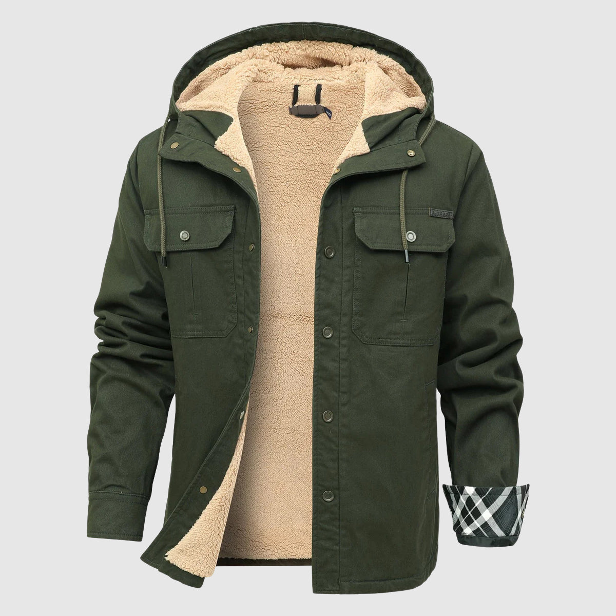 Brandon Men's Fleece Jacket – Cozy Sherpa Lining & Sturdy Outer Shell