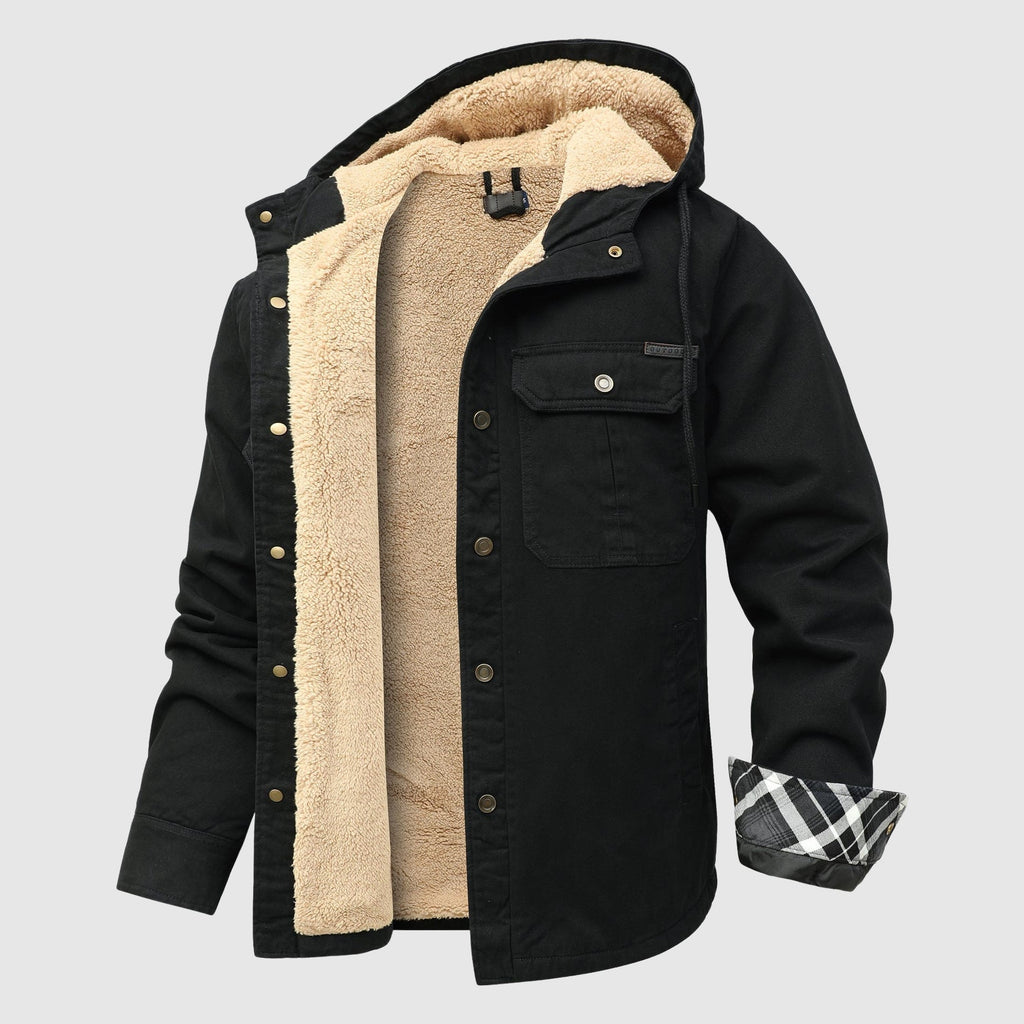 Brandon Men's Fleece Jacket – Cozy Sherpa Lining & Sturdy Outer Shell