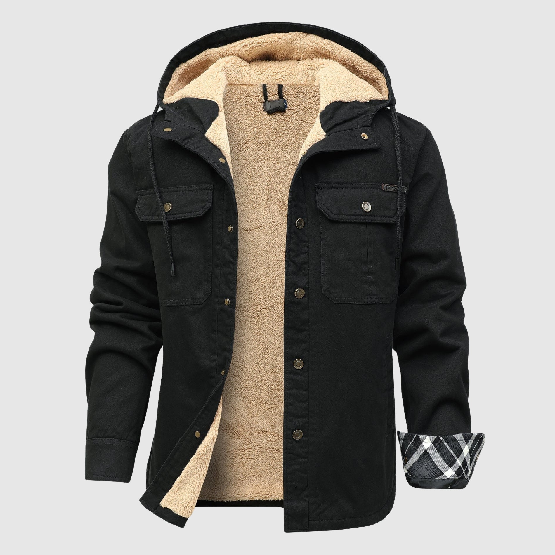 Brandon Men's Fleece Jacket – Cozy Sherpa Lining & Sturdy Outer Shell