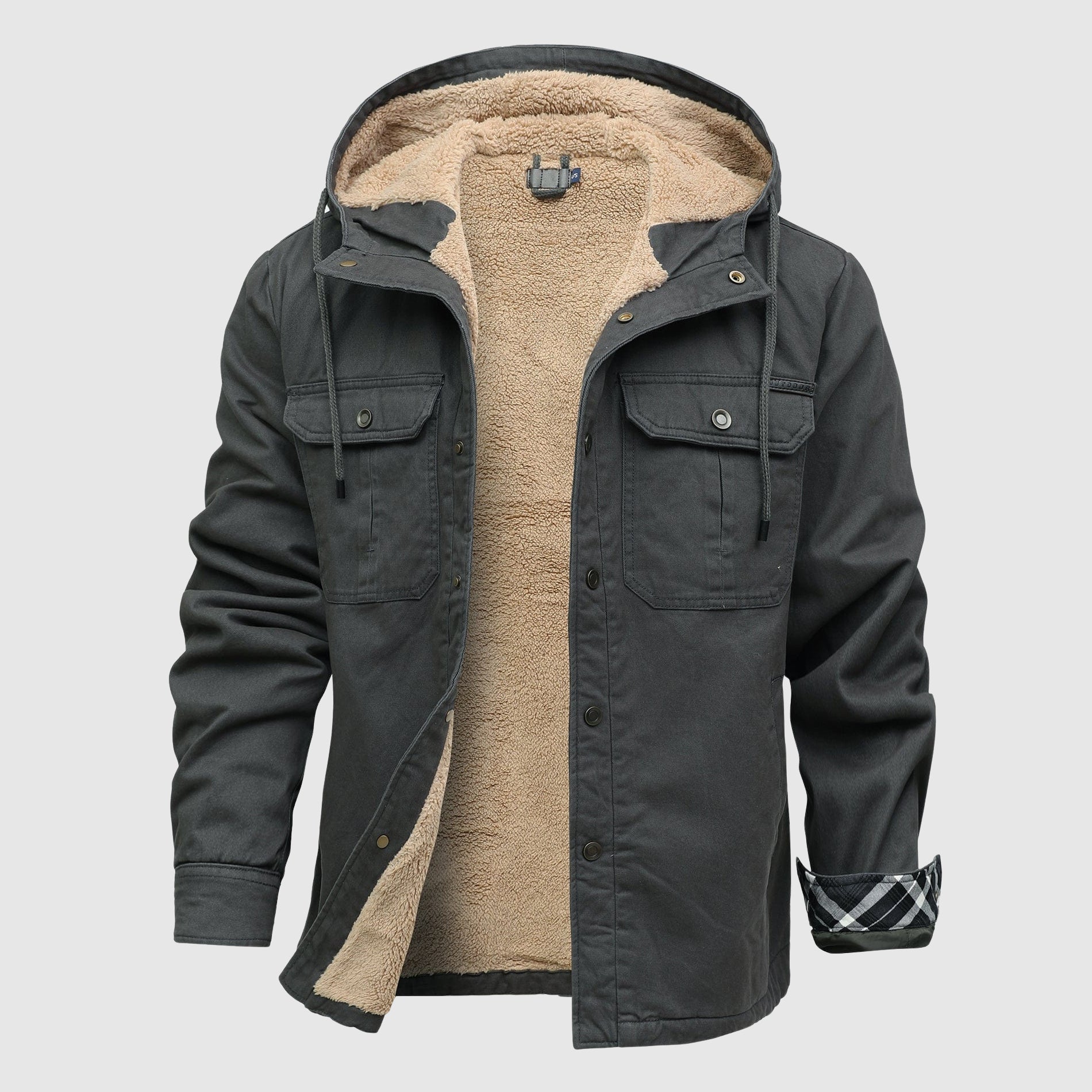 Brandon Men's Fleece Jacket – Cozy Sherpa Lining & Sturdy Outer Shell