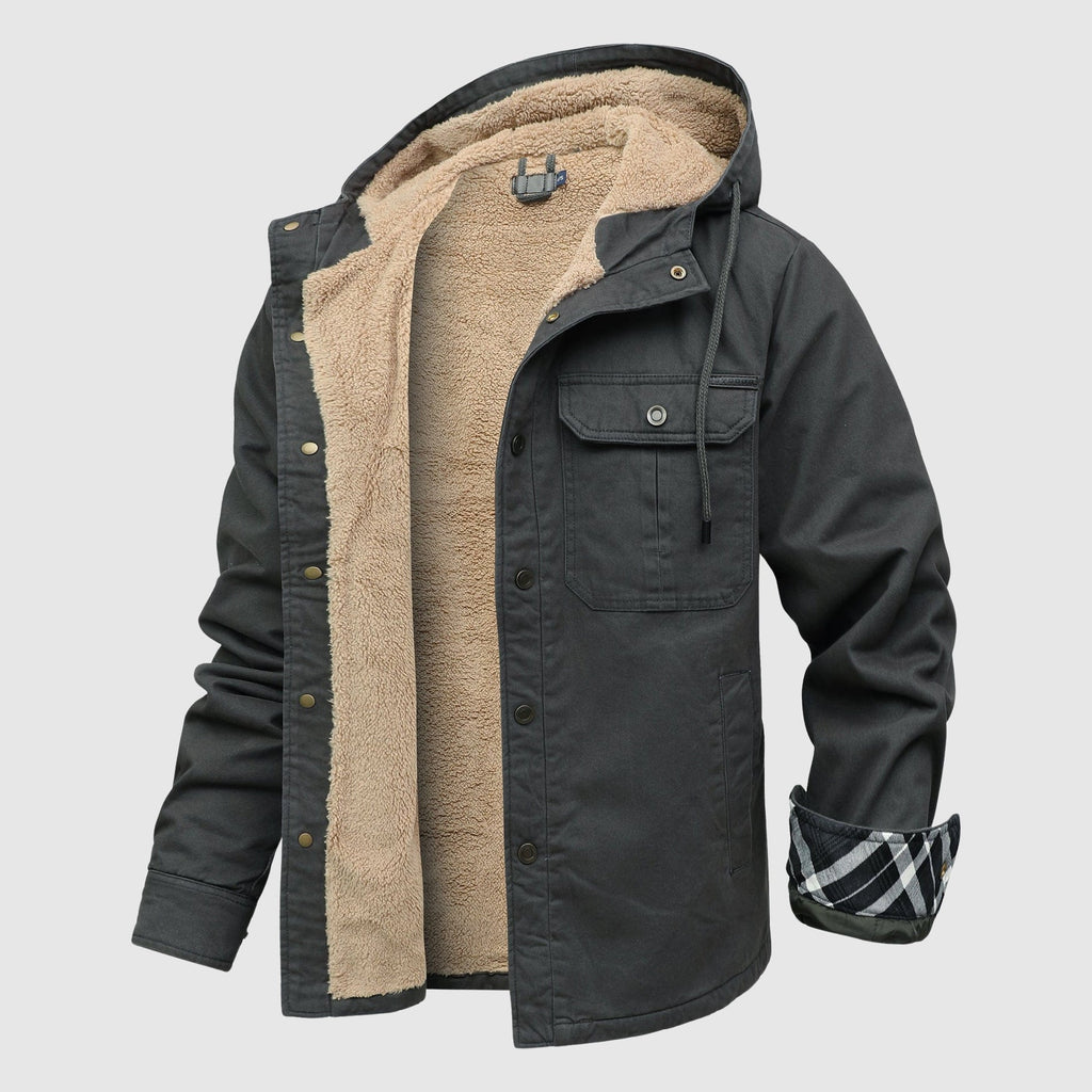 Brandon Men's Fleece Jacket – Cozy Sherpa Lining & Sturdy Outer Shell