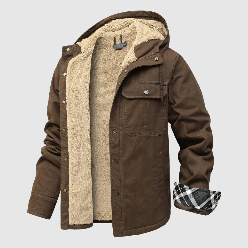 Brandon Men's Fleece Jacket – Cozy Sherpa Lining & Sturdy Outer Shell