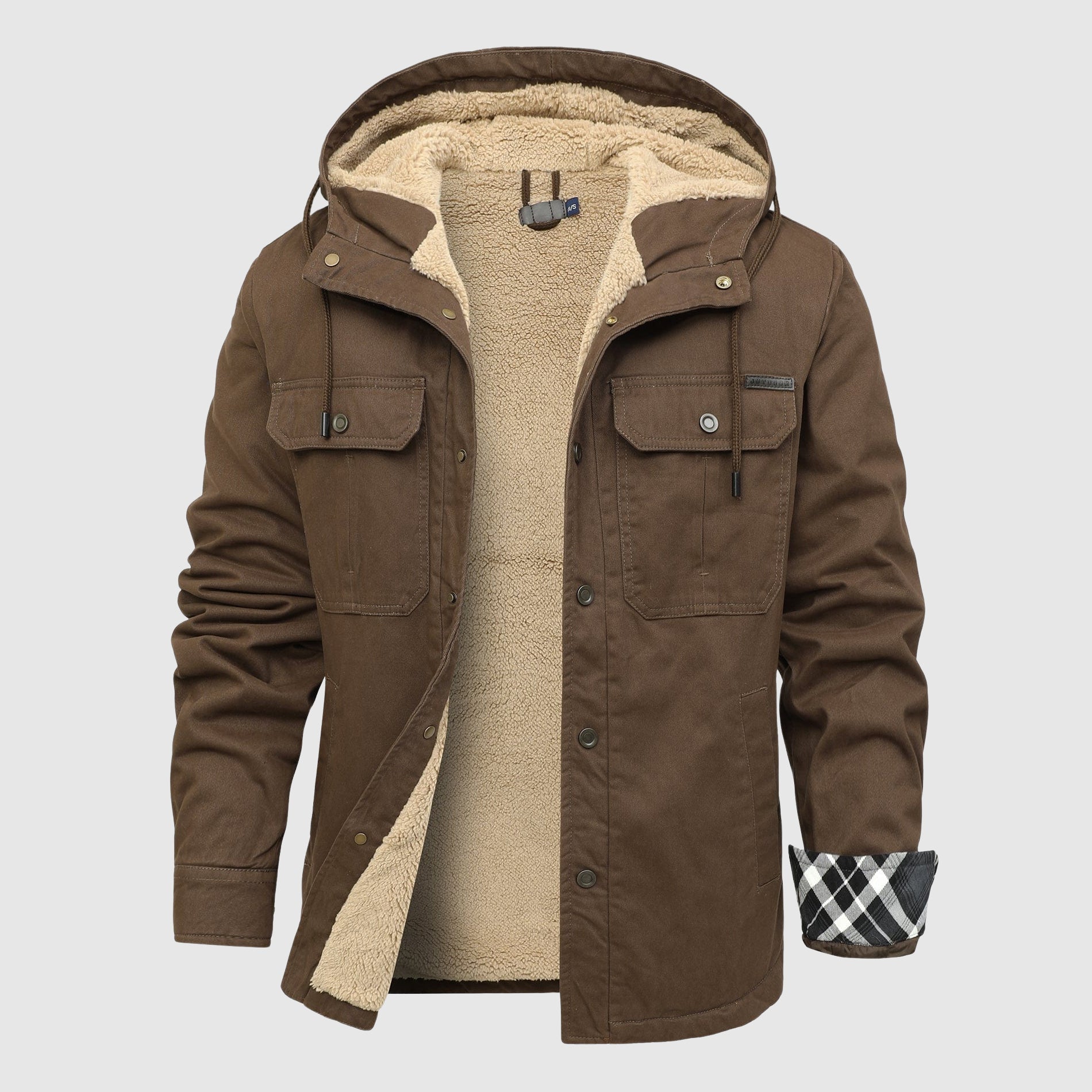 Brandon Men's Fleece Jacket – Cozy Sherpa Lining & Sturdy Outer Shell