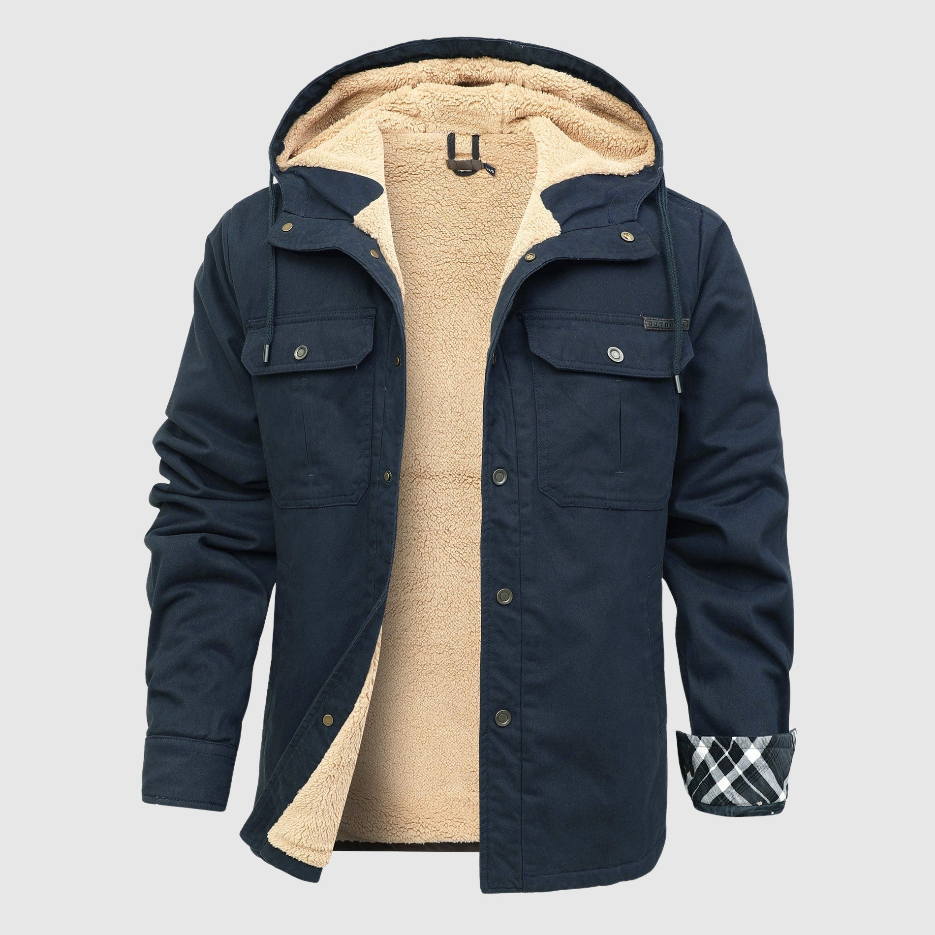 Brandon Men's Fleece Jacket – Cozy Sherpa Lining & Sturdy Outer Shell