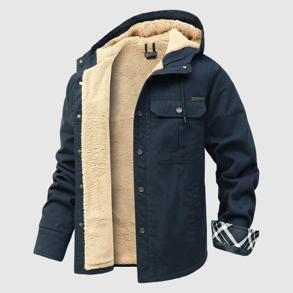 Brandon Men's Fleece Jacket – Cozy Sherpa Lining & Sturdy Outer Shell