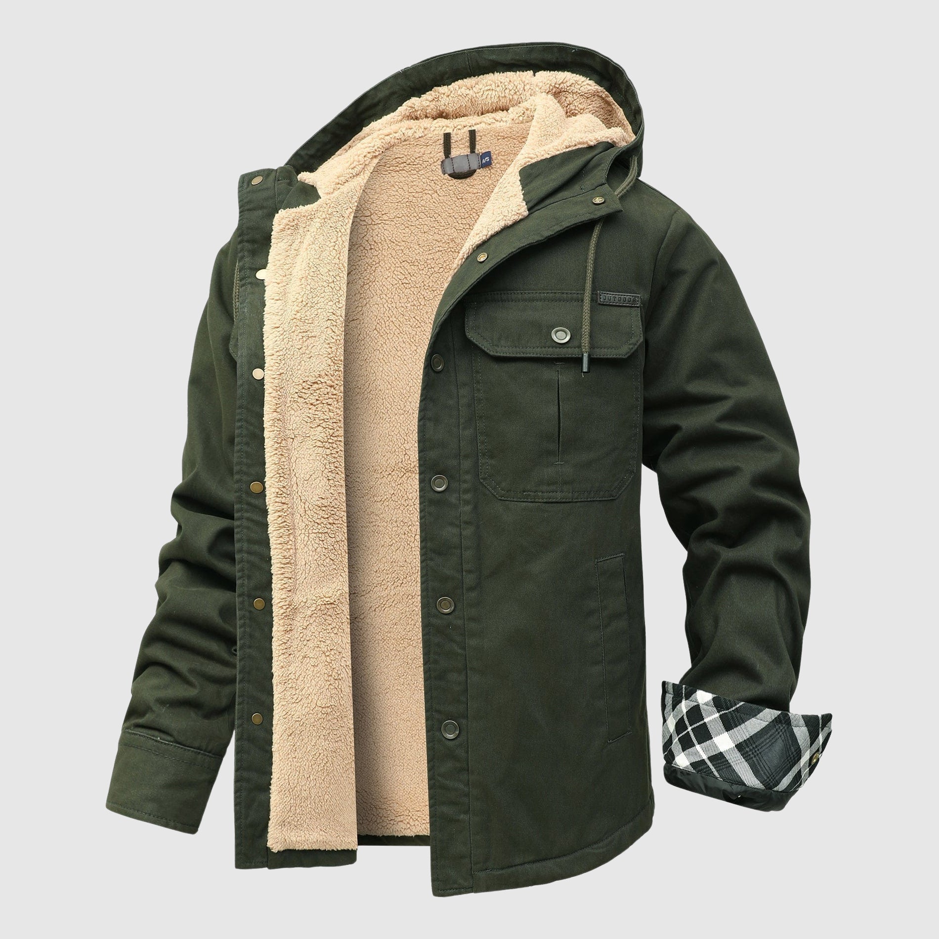 Brandon Men's Fleece Jacket – Cozy Sherpa Lining & Sturdy Outer Shell