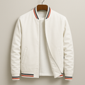 Denver Custom-Fit Bomber Jacket – Lightweight Material with Sporty Striped Accents