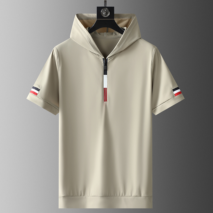 Santino FlexFit Hooded Lycra Quarter-Zip Tracksuit Set – Modern Sport Comfort