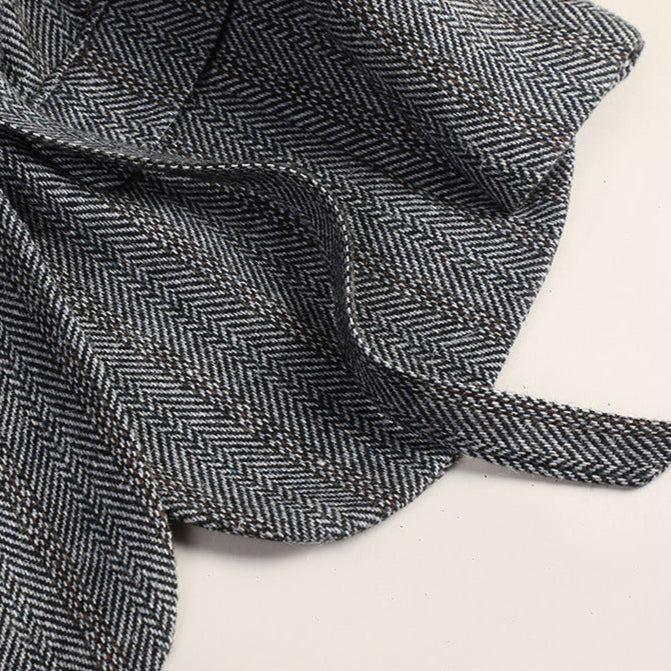 Aiko Women's Wool Jacket – Kimono-Style Outerwear with Obi Belt