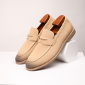 Grayson Men's Classic Leather Slip-On Loafers with Cushioned Insole