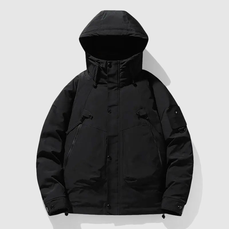 Dantes Men's Insulated Winter Coat with Removable Hood