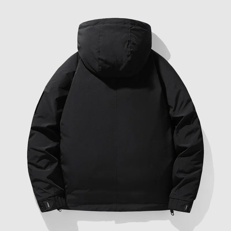 Dantes Men's Insulated Winter Coat with Removable Hood