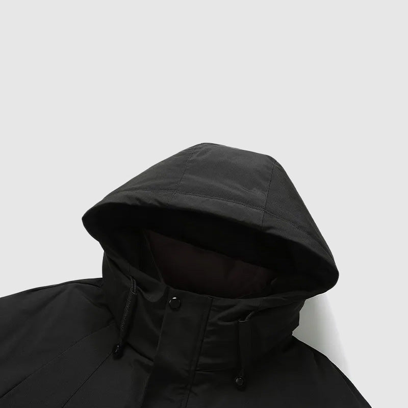 Dantes Men's Insulated Winter Coat with Removable Hood