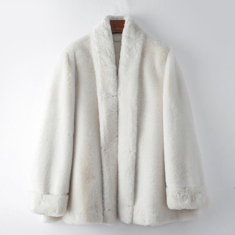 Almona Women's Mid-Length Faux Fur Winter Coat