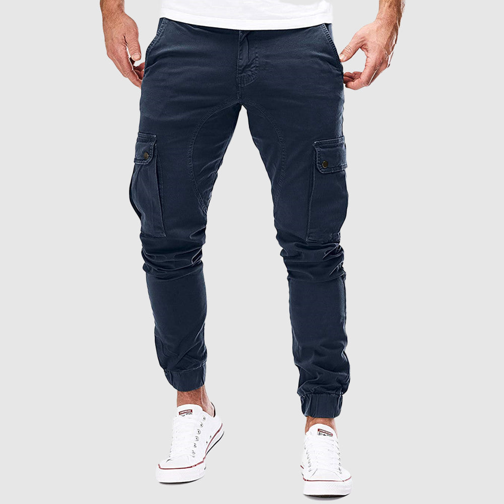 Crispin Utility Cotton Blend Cargo Pants – Modern Slim-Fit Cargo Joggers