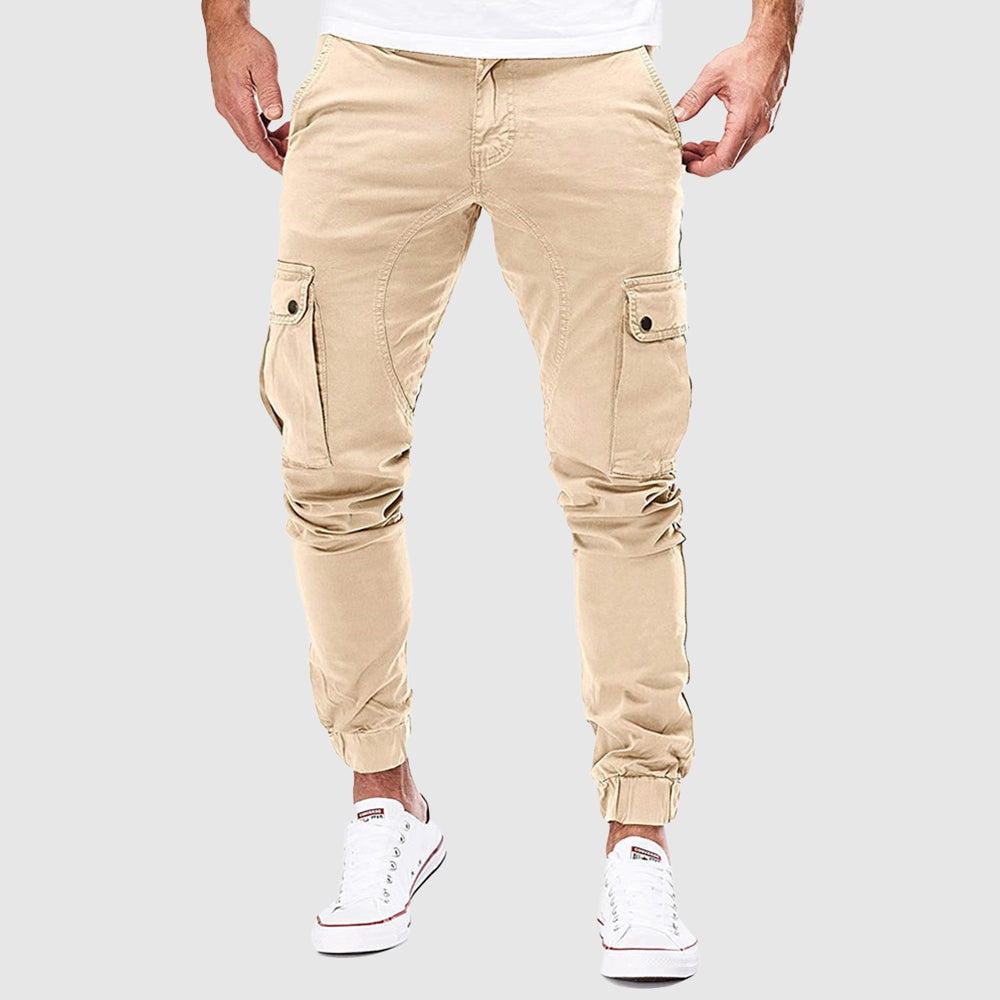 Crispin Utility Cotton Blend Cargo Pants – Modern Slim-Fit Cargo Joggers
