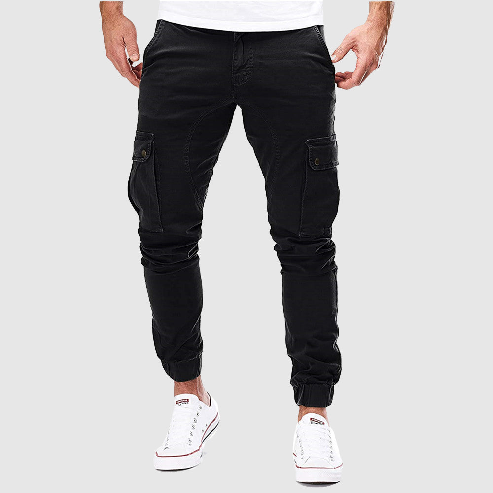 Crispin Utility Cotton Blend Cargo Pants – Modern Slim-Fit Cargo Joggers