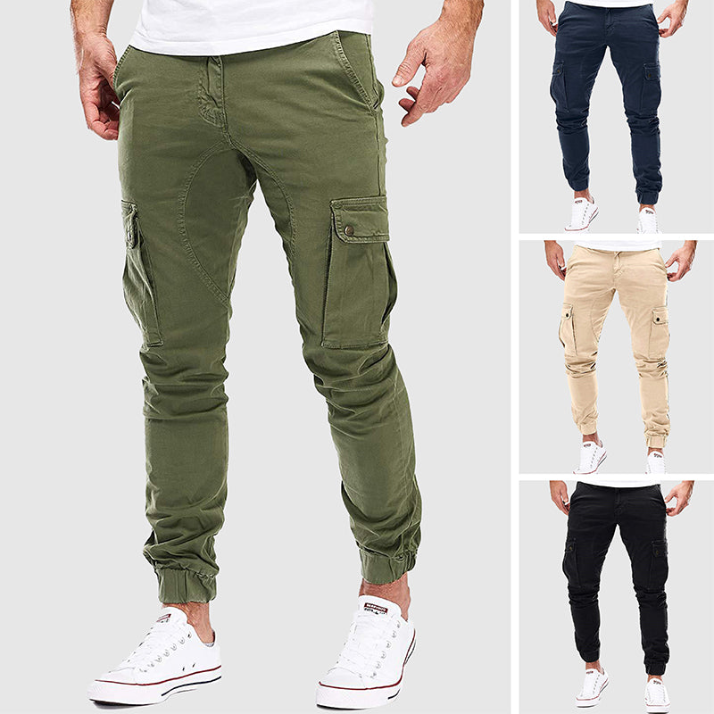 Crispin Utility Cotton Blend Cargo Pants – Modern Slim-Fit Cargo Joggers