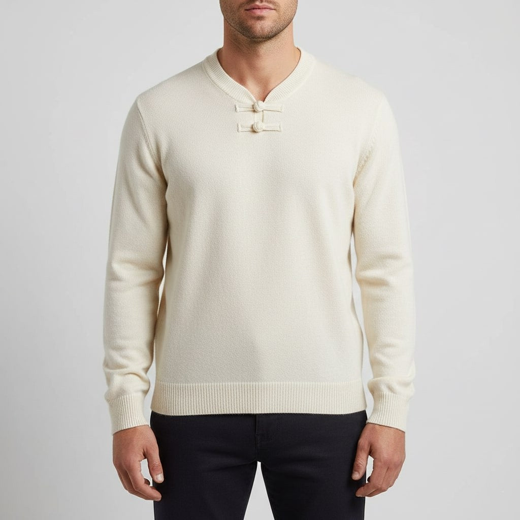 Callahan Men's Ultra-Soft Knit Pullover Sweater with Stand Collar