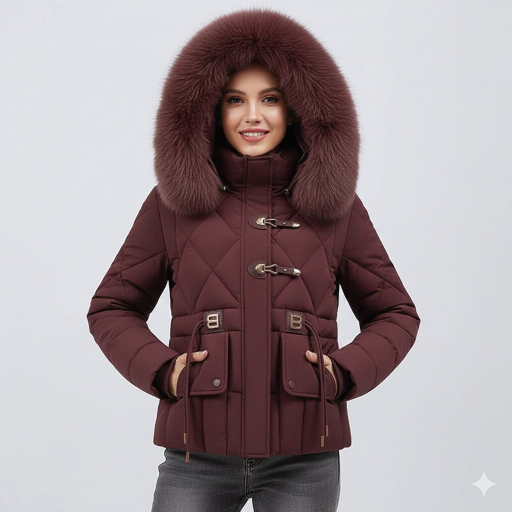 Donalyn Women's Quilted Insulated Puffer Jacket – Thermal Winter Coat