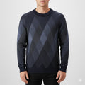 Esteban Men's Argyle Crewneck Pullover – Premium Wool-Blend Knit Sweater