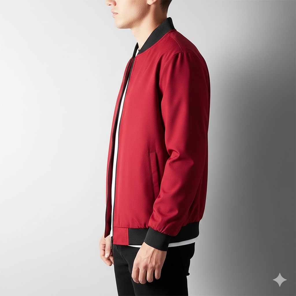 Harriet Men's Lightweight Softshell Bomber Jacket – Wind-Resistant