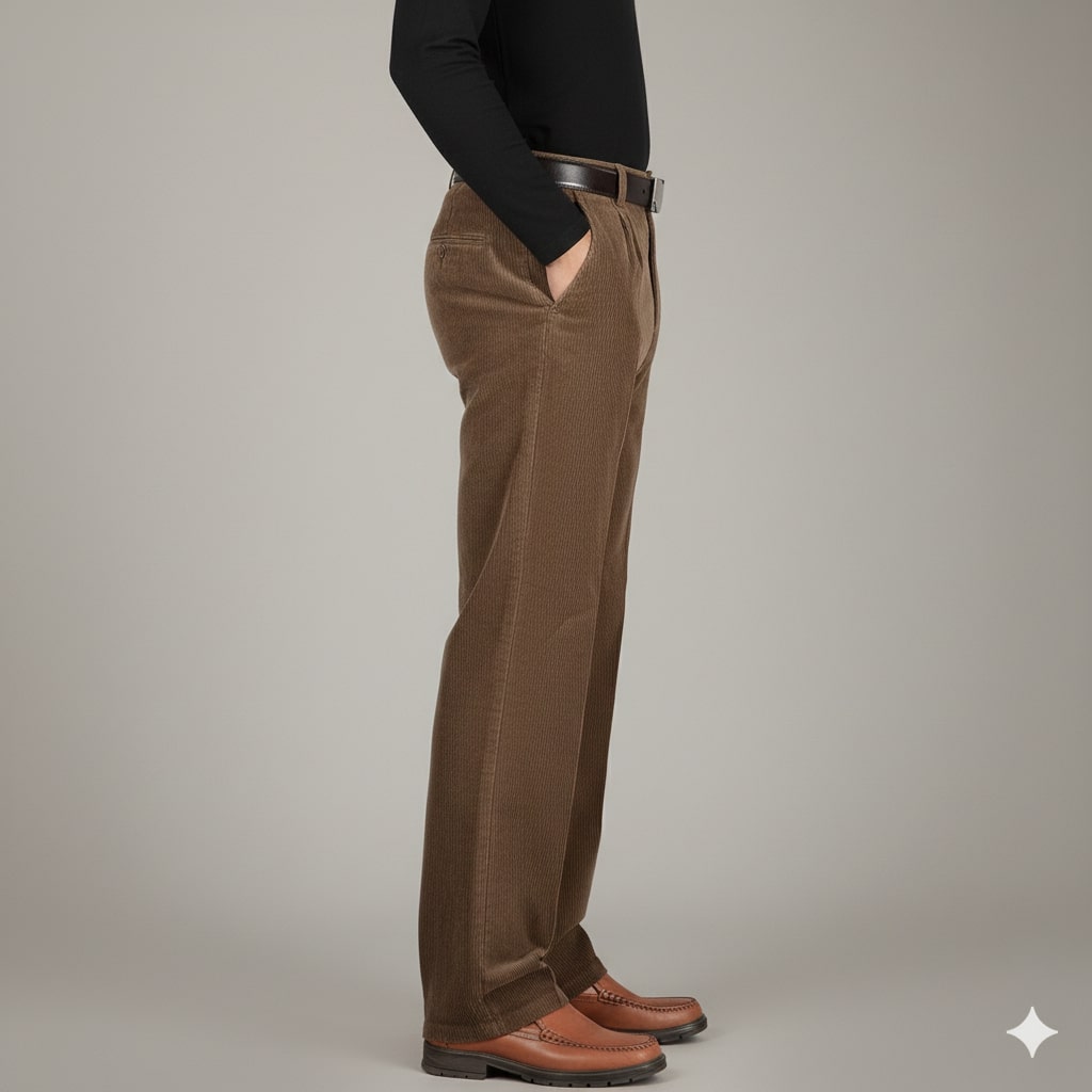 Evan Men's Corduroy Pants – Cozy Cotton Trousers with a Warm, Textured Feel