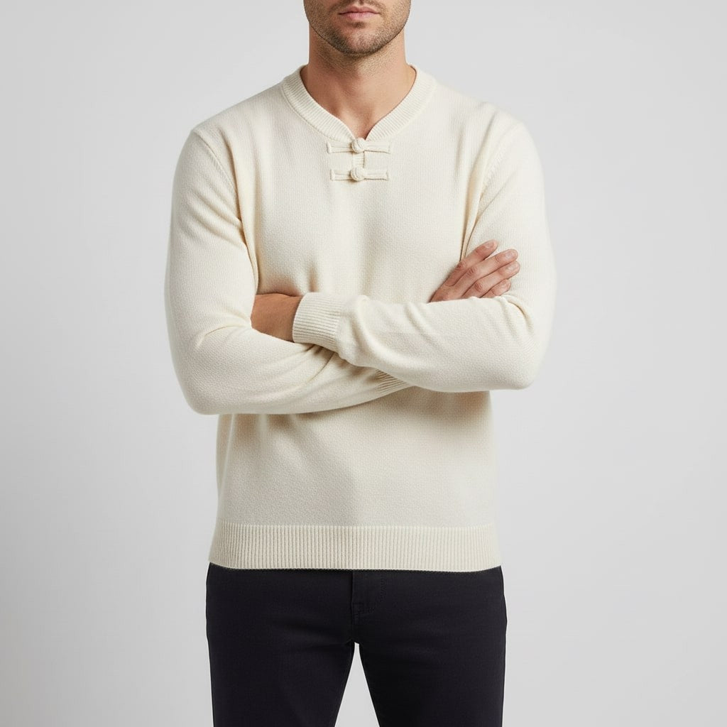 Callahan Men's Ultra-Soft Knit Pullover Sweater with Stand Collar