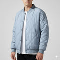 Fernan Men's Quilted Fleece-Lined Lightweight Bomber Jacket for Winter
