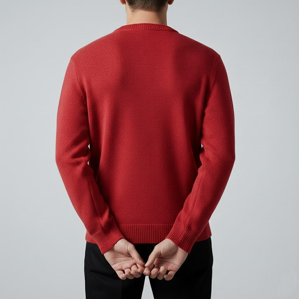 Callahan Men's Ultra-Soft Knit Pullover Sweater with Stand Collar