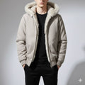 Bradley Men's Quilted Winter Hoodie – Plush-Lined Hooded Jacket