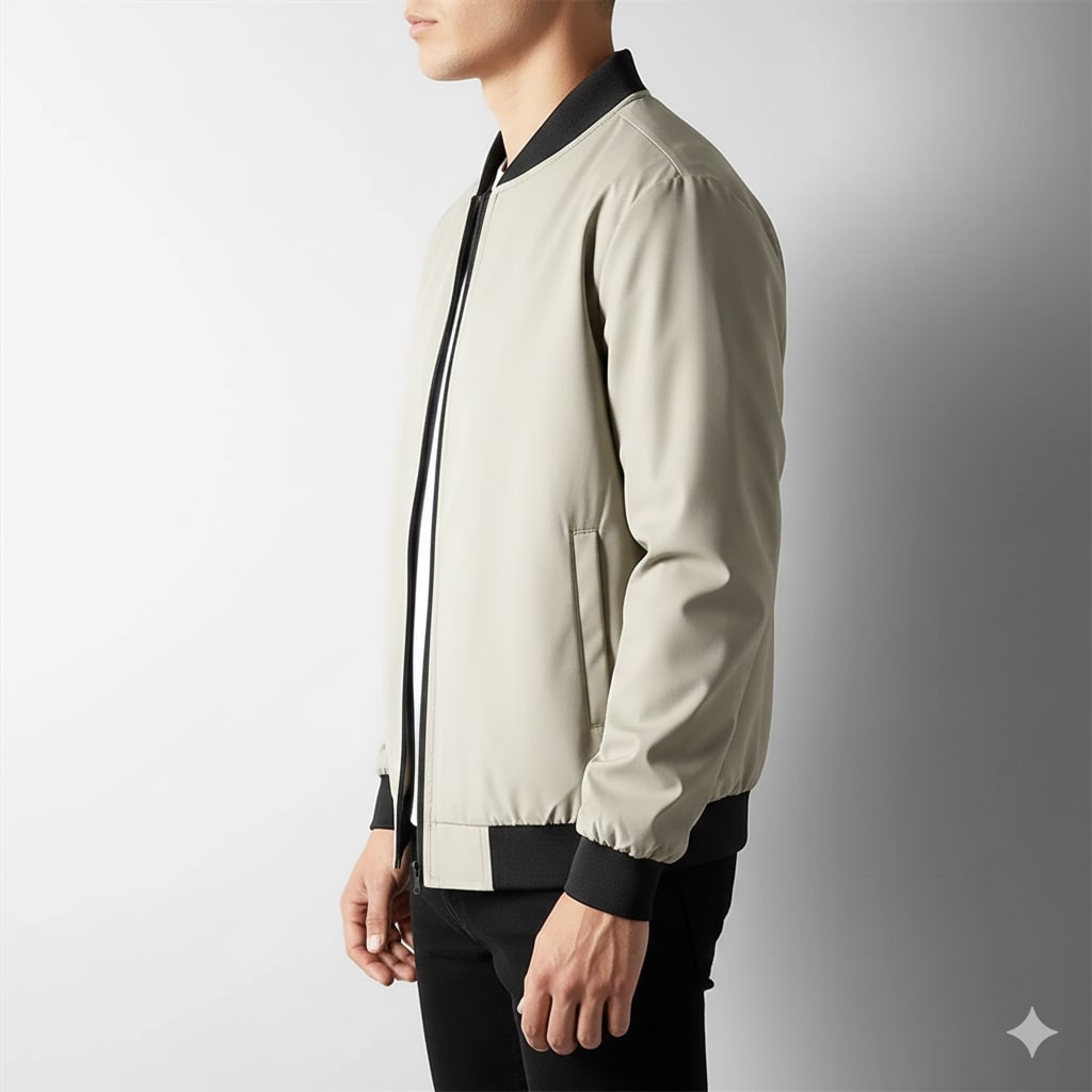 Harriet Men's Lightweight Softshell Bomber Jacket – Wind-Resistant