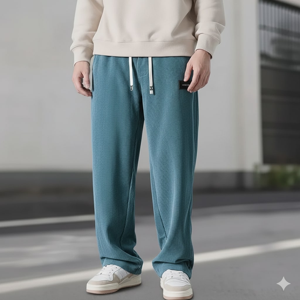 Caleb Men's Corduroy Joggers – Soft Stretch Fabric with Deep Secure Pockets