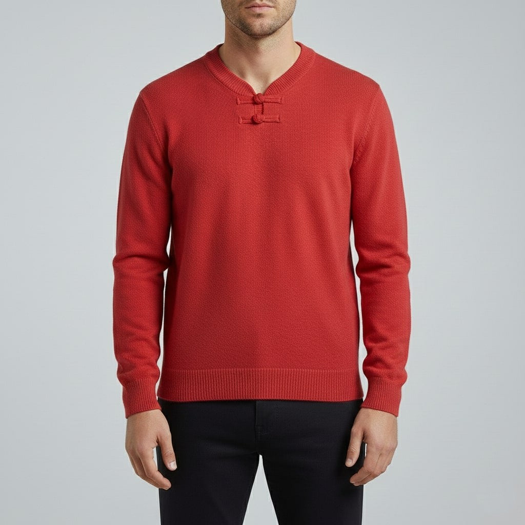 Callahan Men's Ultra-Soft Knit Pullover Sweater with Stand Collar