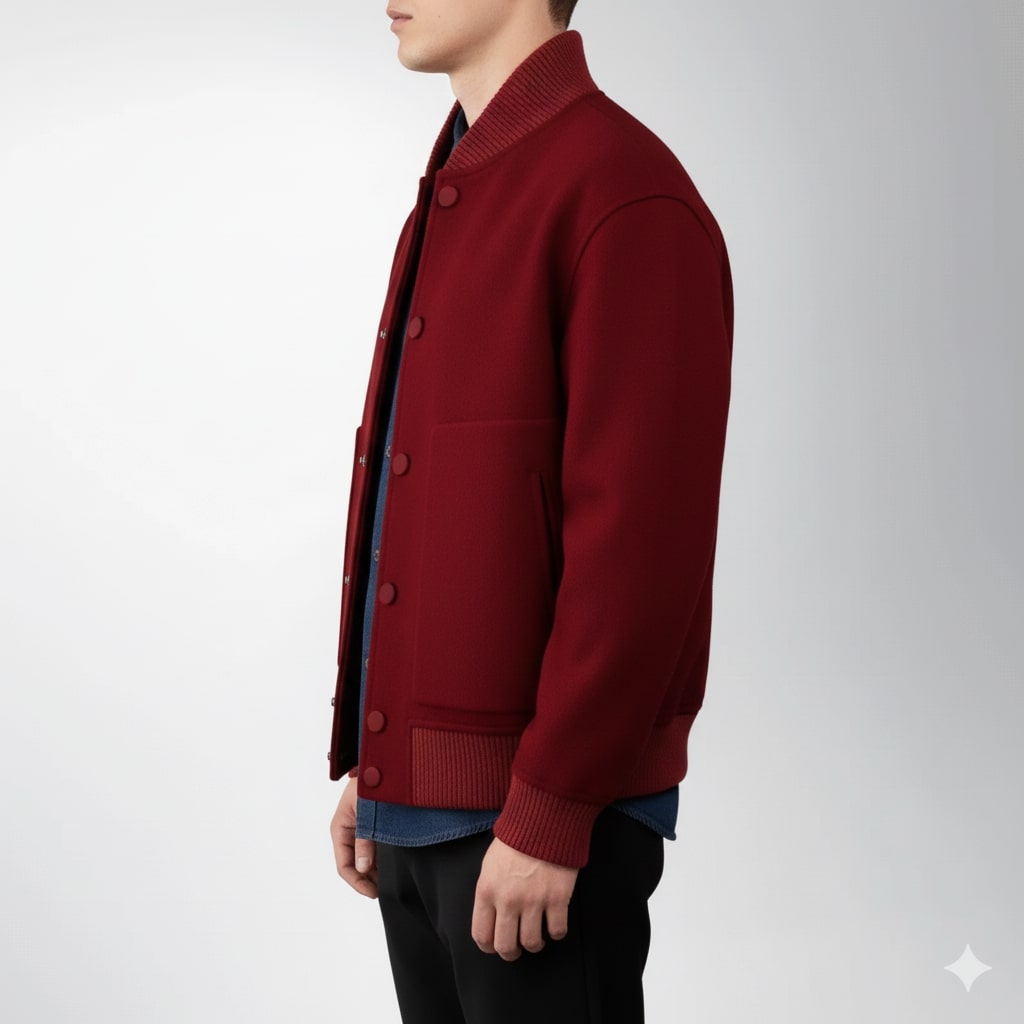 Dorian Men's Wool Jacket – Sleek Lightweight Jacket with a Sharp Minimal Design