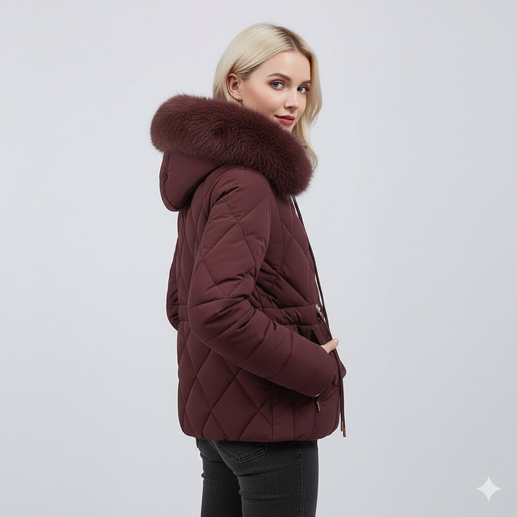 Donalyn Women's Quilted Insulated Puffer Jacket – Thermal Winter Coat