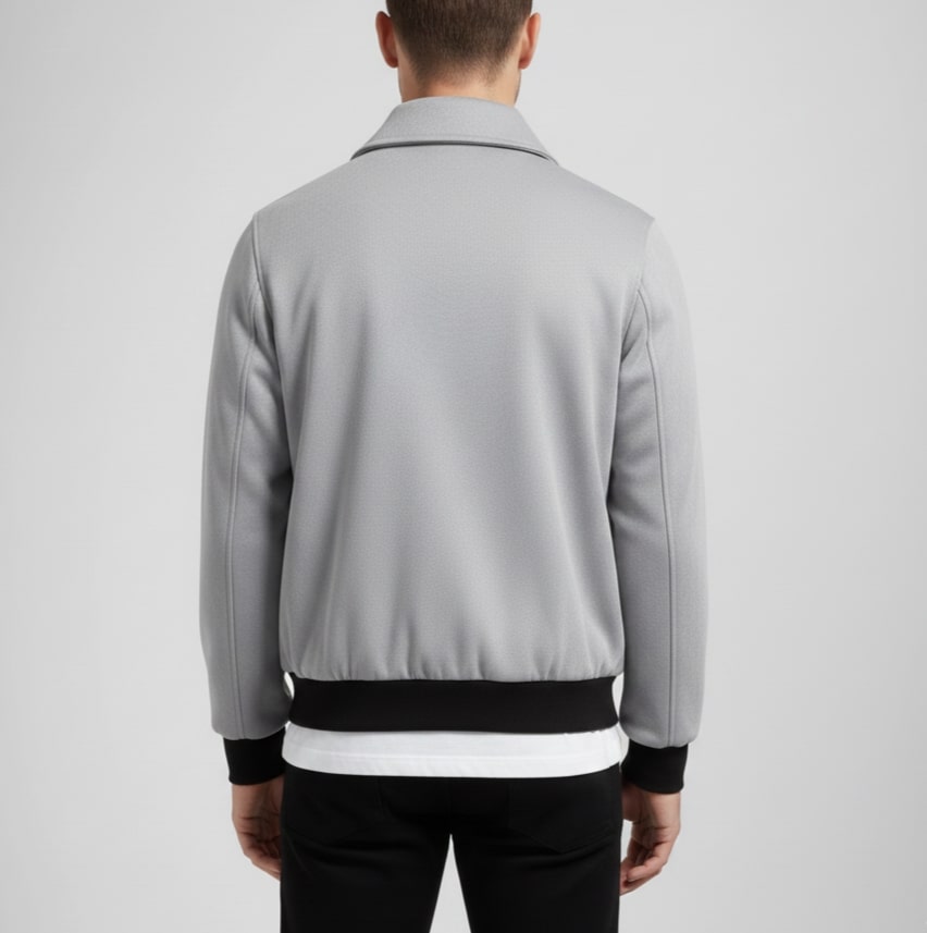 Brando Men's Suede Leather Bomber Jacket with Cozy Sherpa Lining
