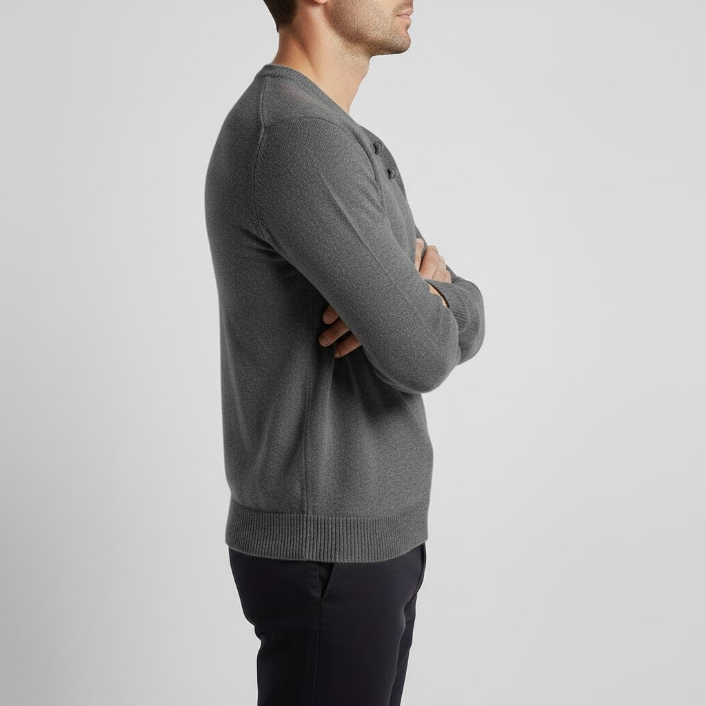 Callahan Men's Ultra-Soft Knit Pullover Sweater with Stand Collar