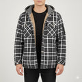 Dante Men's Sherpa-Lined Flannel Hoodie Jacket – Ideal for Winter Wear