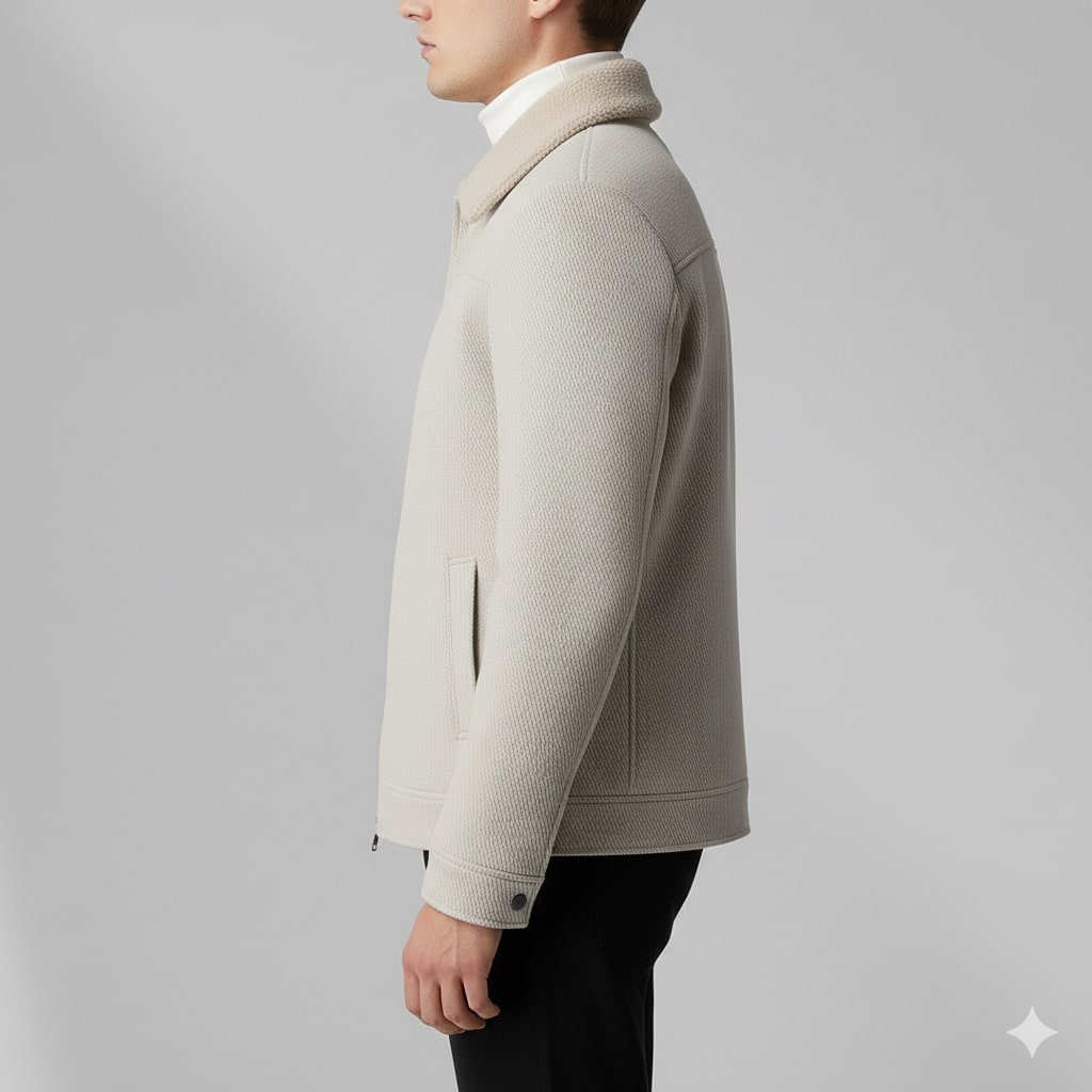 Carrington Men's Textured Wool Blend Jacket with Insulated Lining
