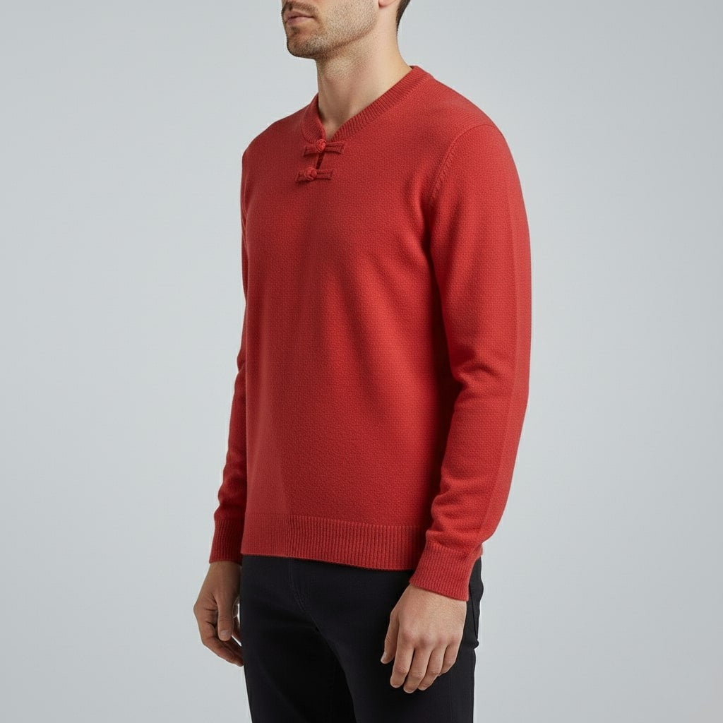 Callahan Men's Ultra-Soft Knit Pullover Sweater with Stand Collar