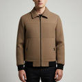 Domenico Men's Textured Weatherproof Fleece Jacket